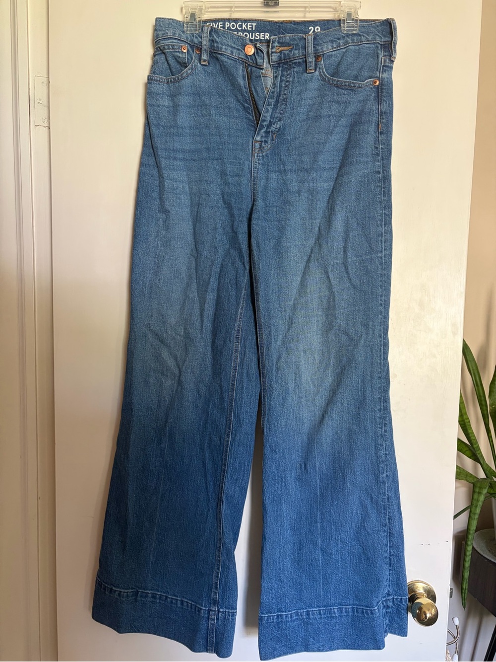 J. Crew Five Pocket Wide Leg Trouser